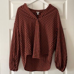 Checkered Oversized top